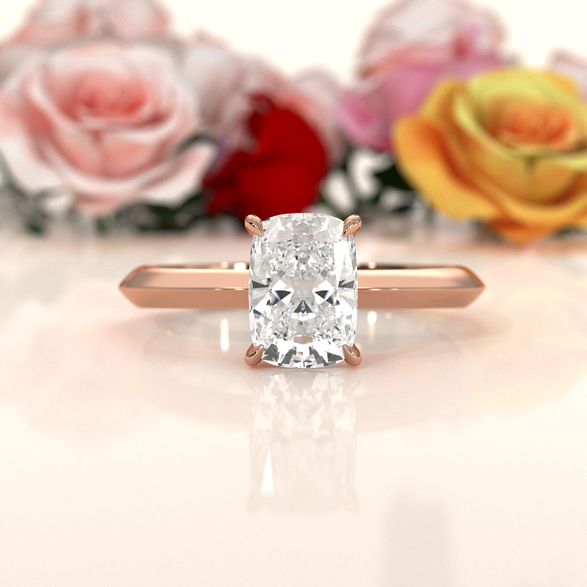 3g 2.2mm Claw Prong Solitaire Style Lab Grown Diamond Engagement Ring IGI Certified 1.00 Ctw.